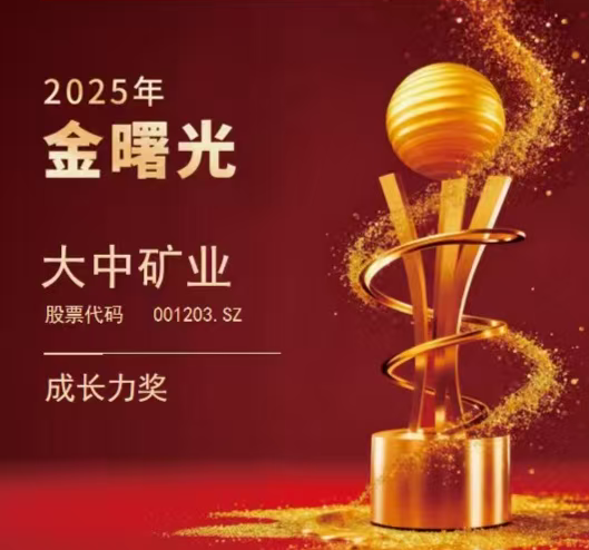 喜报|BEATS官网矿业荣获“2025年金曙光成长力奖”！！！